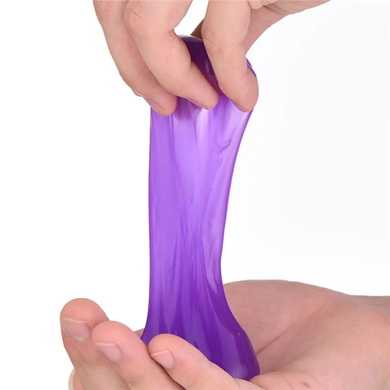 12pcs/set 6 Color DIY Cartoon Crystal Mud Blowing Bubbles Clay Intelligent Slime Plasticine Rubber Mud Playdough for kids 80g