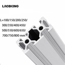 Детали 3d принтера 2040 л = 100~ 800 мм алюминиевый профиль Европейский стандарт анодированный линейный рельс алюминиевый профиль 2040 экструзия