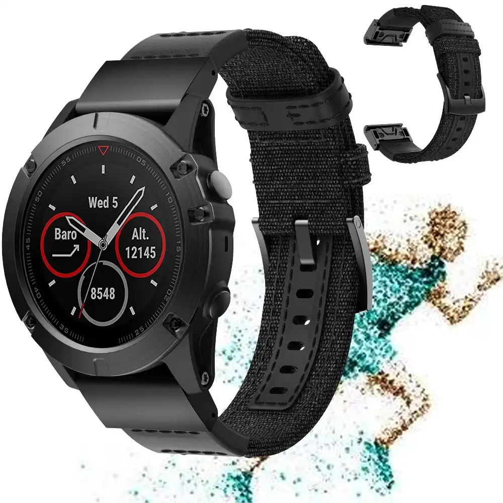 Ремешок для Garmin Fenix 5X/5X Plus/Fenix 3/Fenix 3HR нейлоновый мягкий дышащий сменный ремешок