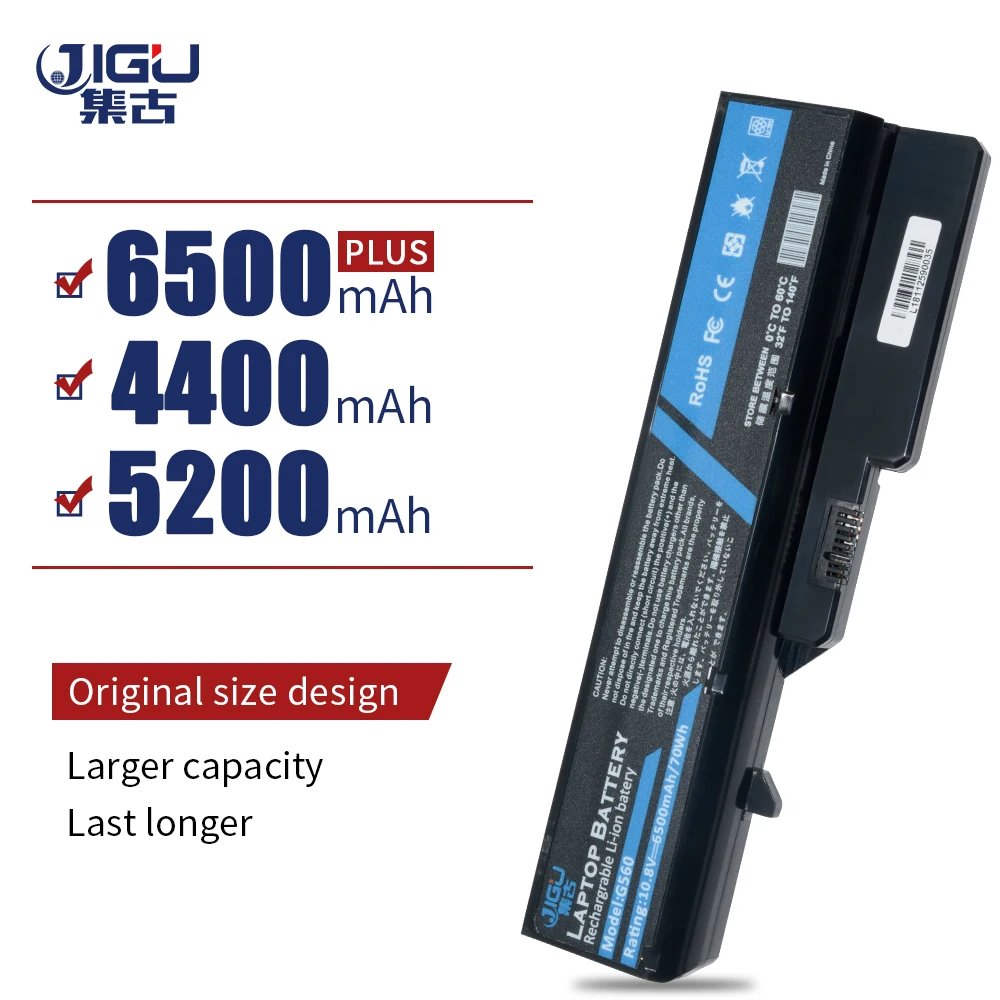 JIGU аккумулятор G460 для Lenovo G470 Z460 Z470 V360 B470 V560 Аккумулятор ноутбука 6 ячеек|laptop