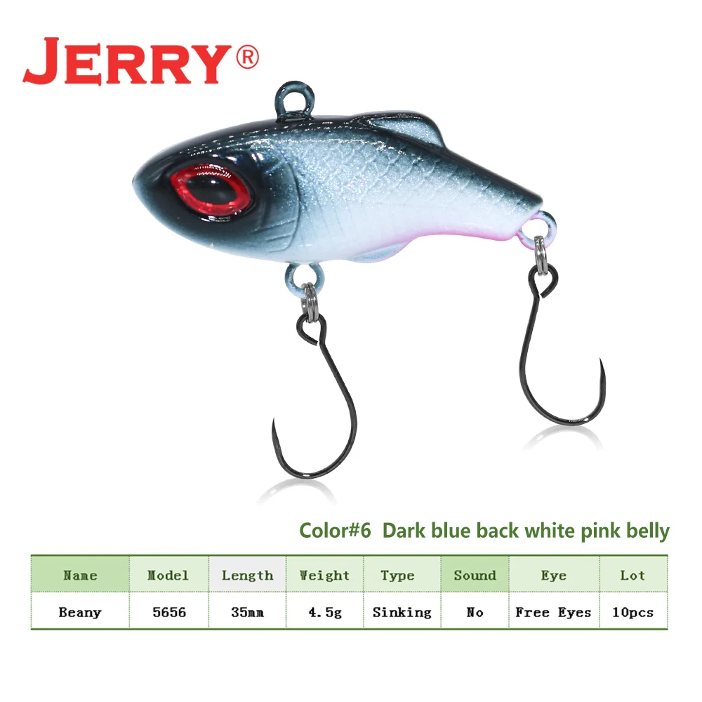 Jerry 1 шт. 35 мм 4,5 г микро УФ розовый VIB тонущий бесплодной рукоятки воблеры форель рыболовные приманки жесткая приманка - Цвет: Dark blue