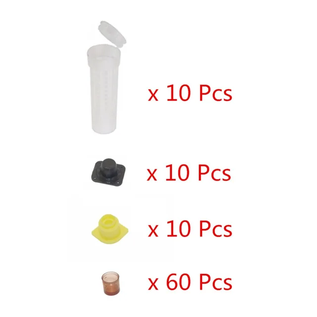 1 Beállított Méhész Szerszám Queen Tenyésztő Cupkit Rendszer Méhészőrző Box Cellák Nagyszerű Méhészeti Szerszámkészlet - Image 3