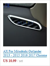 AX хромированные внутренние двери окна переключатель Панель крышка отделка подлокотника декоративный рамка для Mitsubishi Outlander