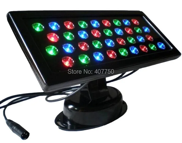 В Европу DC24V 36 светодиодов dmx rgb светодиодный прожекторы лампы 36 Вт СИД прожекторное освещение 6 шт./лот для музеев картинная галерея