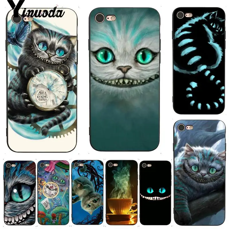 

Yinuoda Alice in Wonderland Chesire Cat Mask Coque Shell Phone Case for iPhone 7 6 X 8 6s Plus 5 5S XS XR11 11pro 11promax