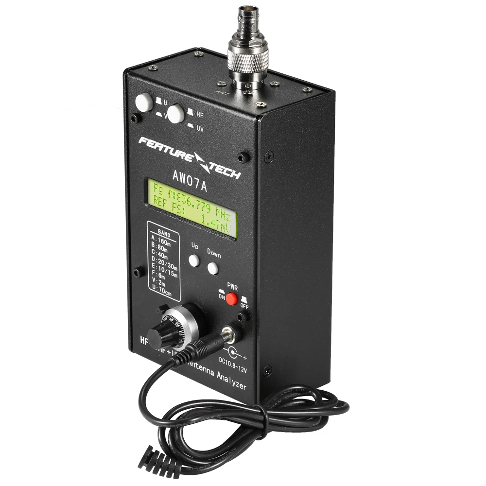 AW07A HF/VHF/UHF 160M импеданс SWR антенна анализатор Измеритель для любительского радио