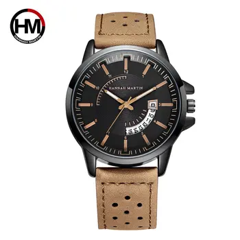 

Summer Men's Sports Watch Breathable Leather Top Luxury Brand Quartz Male Wrist Watch Creative Calendar Clocks Relogio Masculino