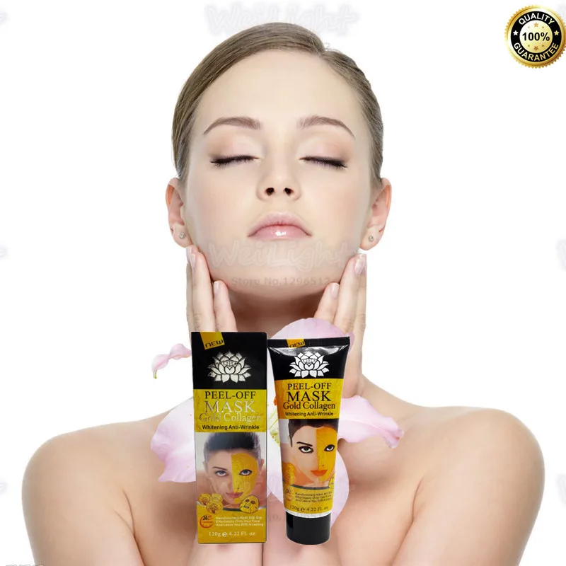Face Skin Oil control Deep Cleansing pores peel off Gold Facial mask for Black head Close pores