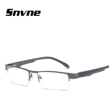 Snvne пресбиопические очки металлические квадратные полурамки очки для чтения для пожилых мужчин и женщин фирменный дизайн KK11