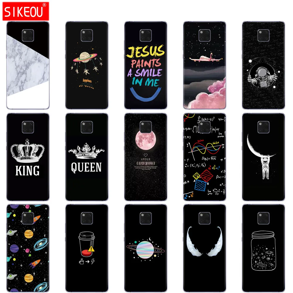 Чехол для Huawei P30 PRO LITE задняя крышка huawei mate 20 pro lite p smart 2019 plus coqa fundas Black king самолет