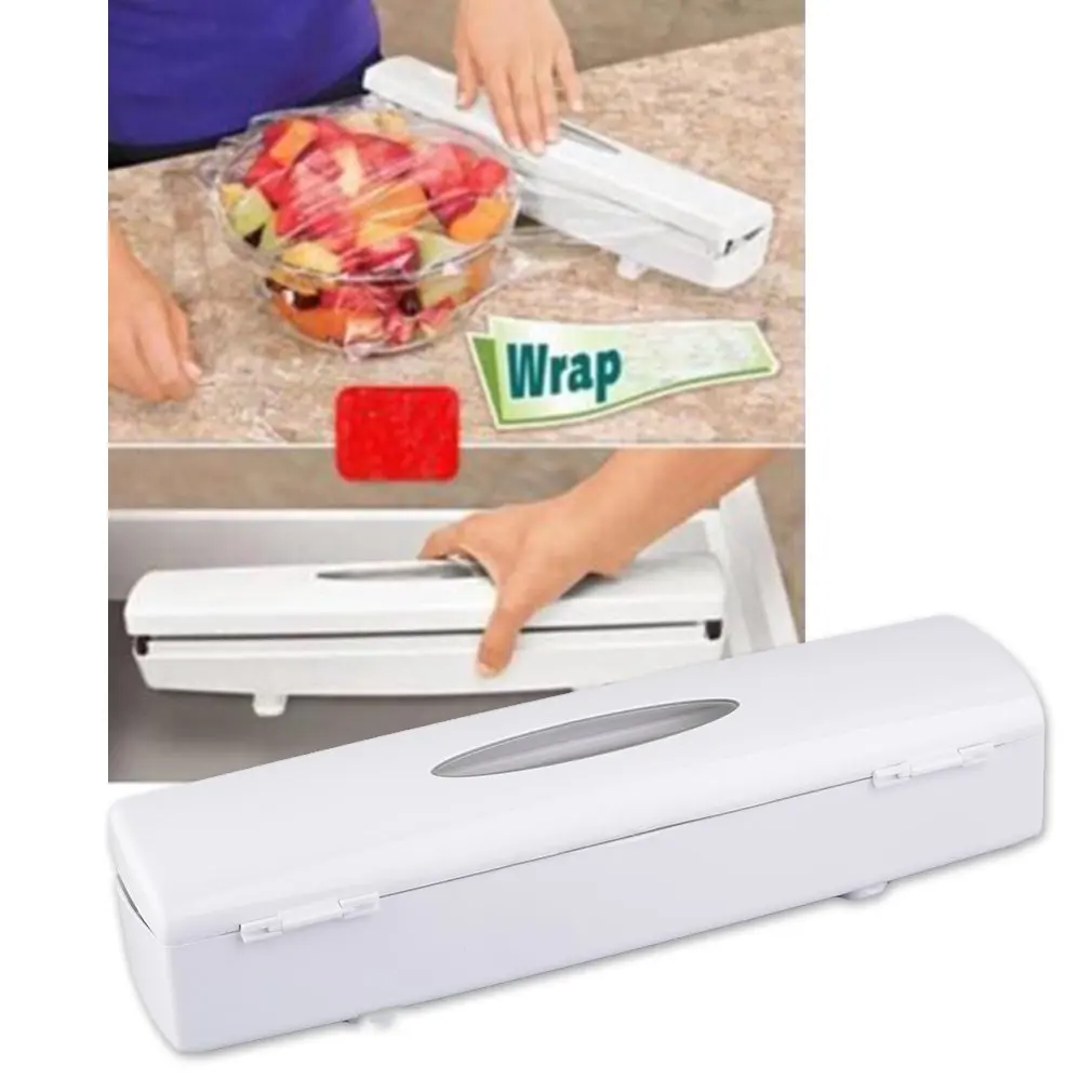 Buy 1pc Kitchen Food Cling Wrap Foil Cutting Machine