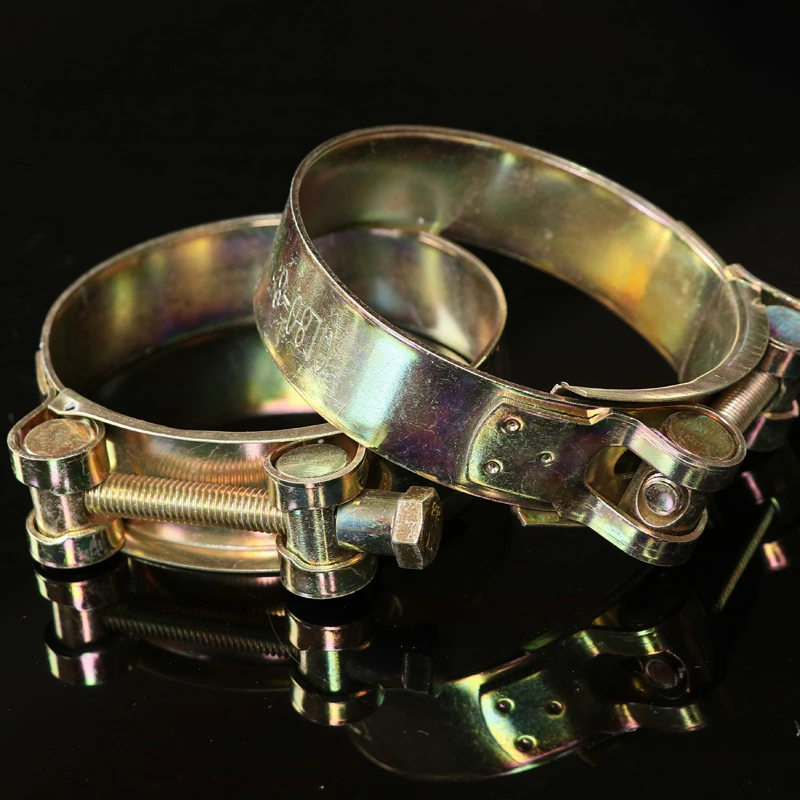 52 55mm Galvanized Iron European Style Heavy Hoop Pipe Clip Steel Wire Tubing Clamp 5pcs Clamps Aliexpress