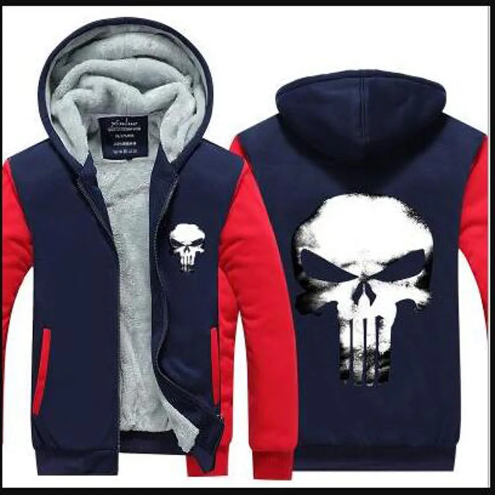 Men's Sweatshirt Anime Skull The Punisher 2018 spring winter hoodies for men hip hop streetwear sportswear Crossfit cool jacket