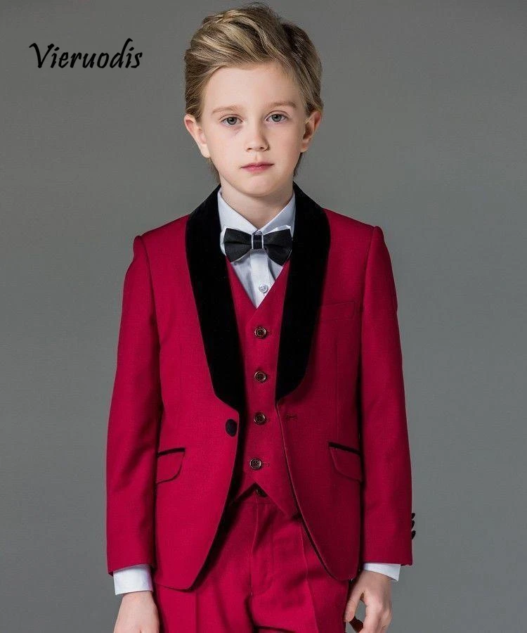 

Wedding Page Boy Flower Boys Tuxedos Custom Made Children Ball Party Prom Suits