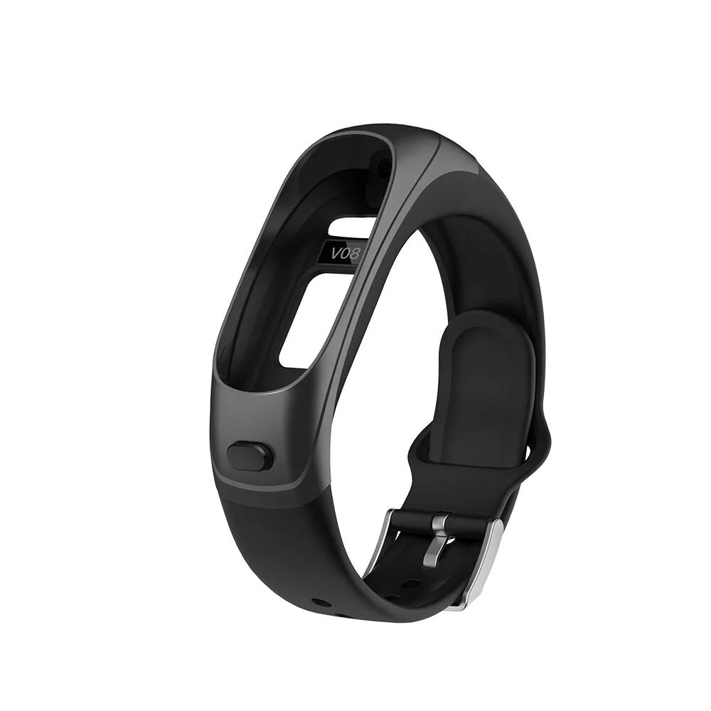 Смарт-часы ремешок Smartband mi band сменный спортивный ТПУ классический ремешок для часов Ремешок Браслет для смарт-часов V08 браслет