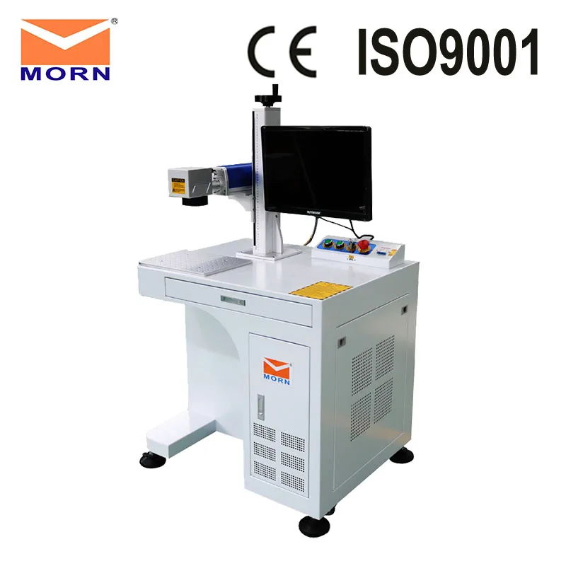  MORN Fiber Marking machine with computer fast speed marking metal CNC laser engraver stainless stee