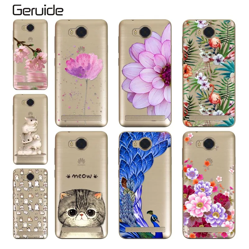 

Geruide Case For Huawei Y3 II Y3 2 3D TPU Soft Phone Case Back Cover for Huawei Y3 II Y3 2 Phone Case Silicon Protective Capa