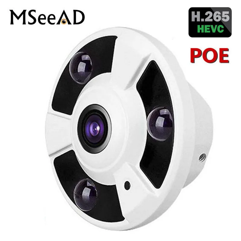 

5MP 1.8mm FishEye Lens 2.0MP Panorama View Wide Angle Panoramic 1080P IP Camera 2MP 3MP 5MP With POE Night Vision Onvif H.265