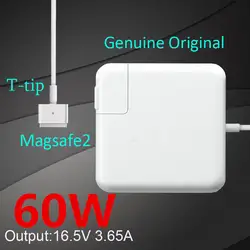 100% Высокое качество Оригинальный OEM 60 W ноутбук MagSaf * 2 Мощность адаптер Зарядное устройство для Apple Macbook Pro retina 13 ''1425 A1435 A1502