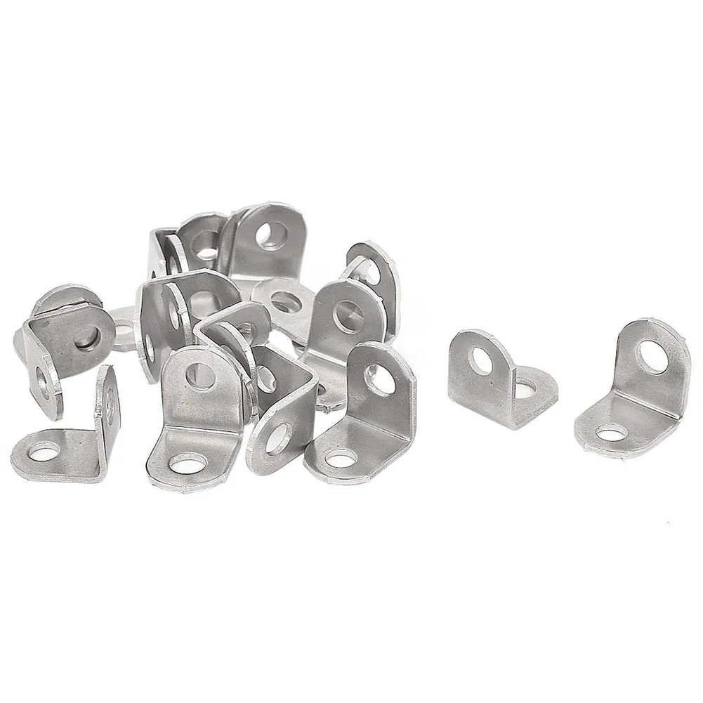 

LIXF-18mm x 18mm Stainless Steel Corner Brace Right Angle Bracket 20 Pcs