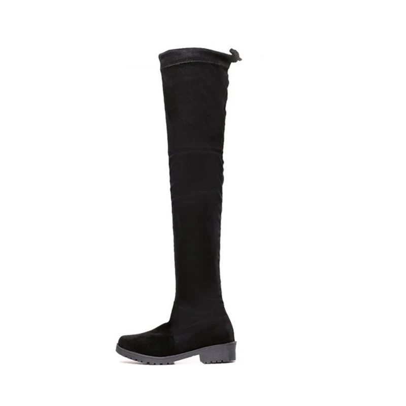 Autumn  Flat Bottom With Long Boots Women Shoes Over The Knee Women Boots High Boots Fashion Boots Women Shoes Stovepipe Boots