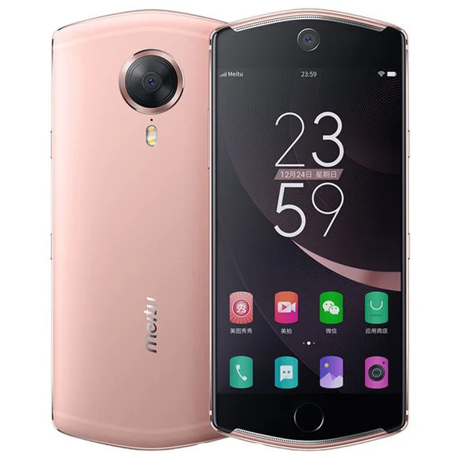 И Meitu T8 Deca Core 4G LTE мобильный телефон MT6797 2,3 GHz Android 6,0 4G ram 128GB rom 21MP 5,2 дюймов 3580mAh - Цвет: 4g 128g rose gold