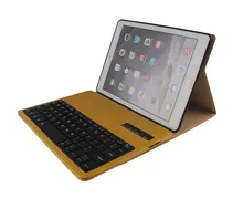 For Apple iPad Air2 6 Tablet New Crazy Horse Removable Wireless Bluetooth Russian/Hebrew/Spanish Keyboard Stand PU Leather Case