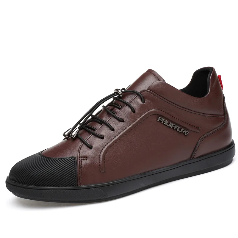 

Mr Smile Fashion Tenis Casual Genuine Leather Lace-up Sneakers Men's Shoes Masculino Adulto Basket Men Flat Shoe Large Sizes