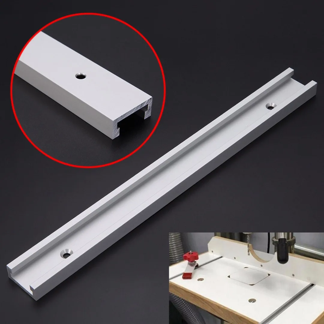 1pc 300mm Length Aluminum Alloy T-track Router Table Saw Woodworking T-slot with Anti-corrosion 1pc 300mm length aluminum alloy t track router table saw woodworking t slot with anti corrosion