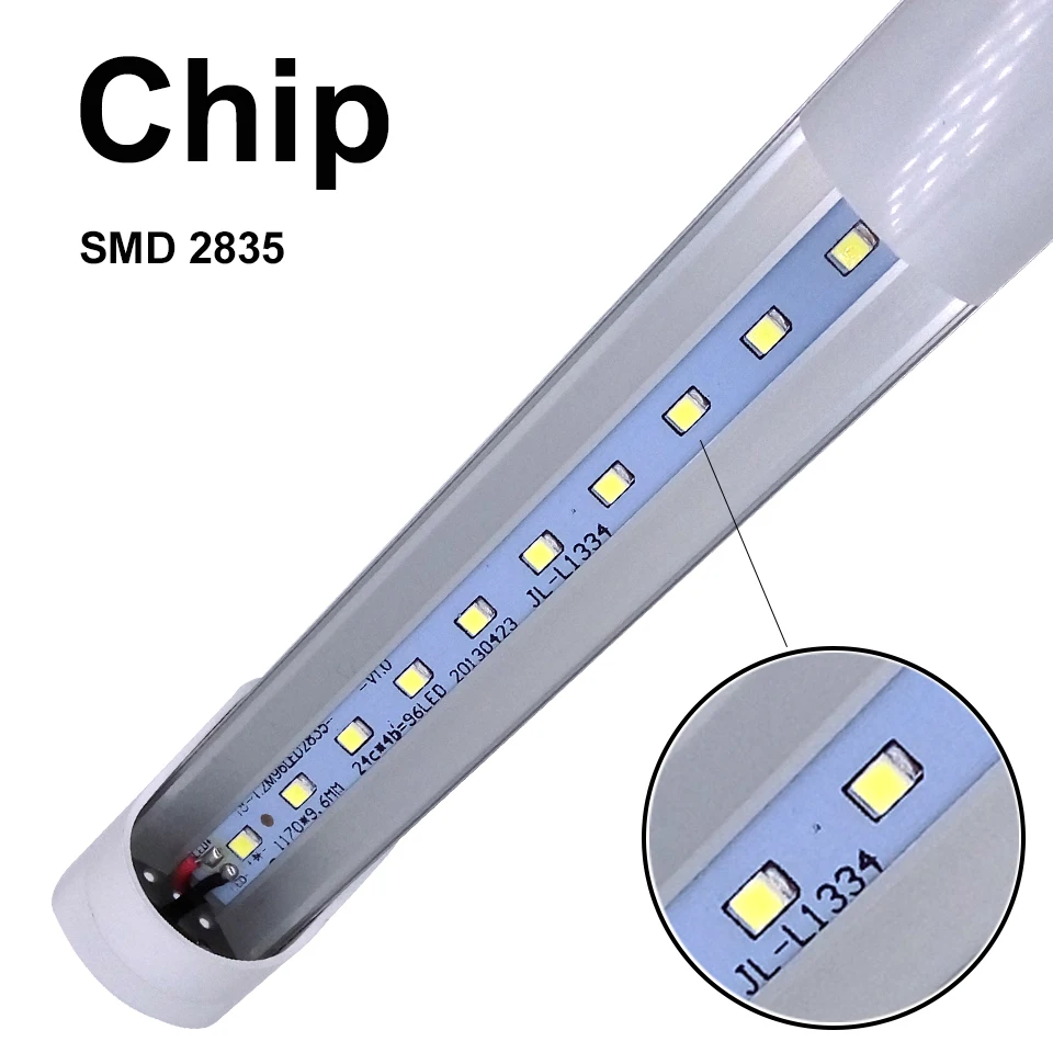 GUXEN T8 светодиодный светильник 22 Вт 4 фута 1200 мм AC85 265V Однорядный SMD2835 Светодиодная