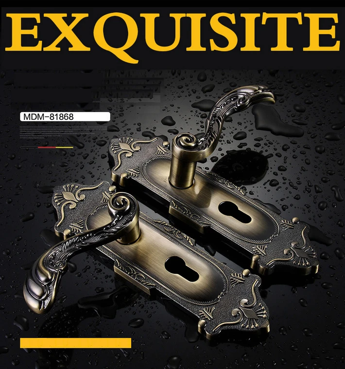 M 81868 Brons Europese Deurslot Metaallegering Houten Deurslot Slaapkamer Slot Met Sleutel European Door Lock Wooden Door Lockdoor Lock Aliexpress