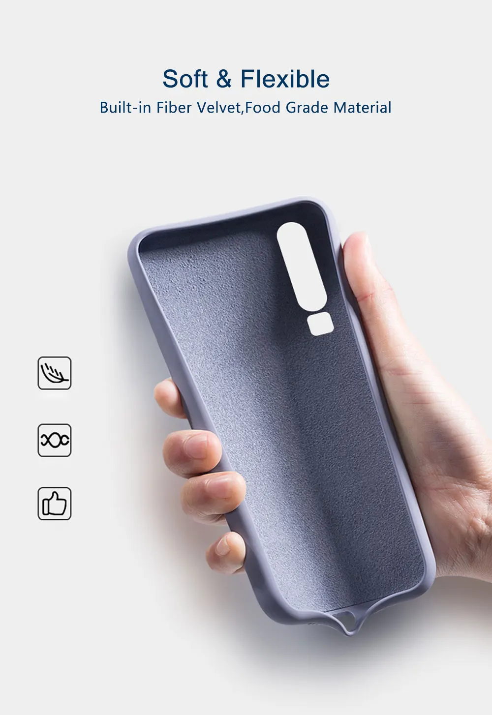 For Huawei P20 lite Case Shockproof Liquid Silicone Case For Huawei P20 L ite Lte Pro P Smart Z Case Cover
