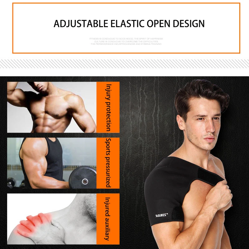 

1Pcs Sport Fitness Bowling Weightlifting Protector Pauldron Spaulders Protective Gear Adjustable Shoulder Pad Belt Protector
