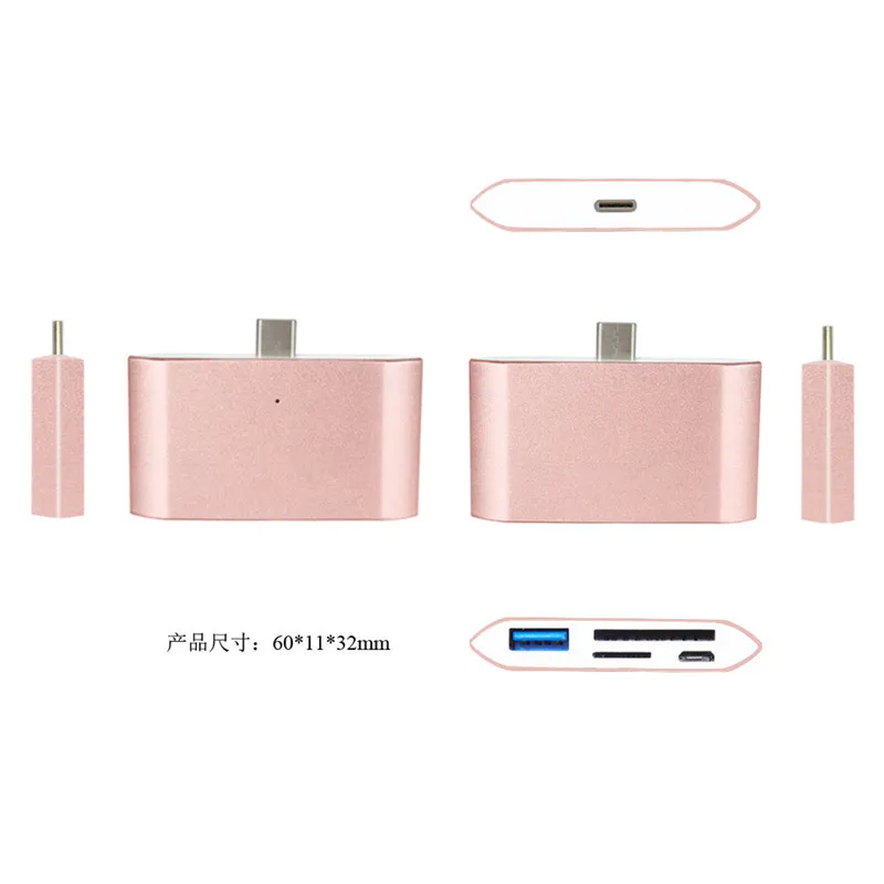 Type c Reader Micro SD Card Memory TF Card Reader Multi function USB 3 0 USB 4