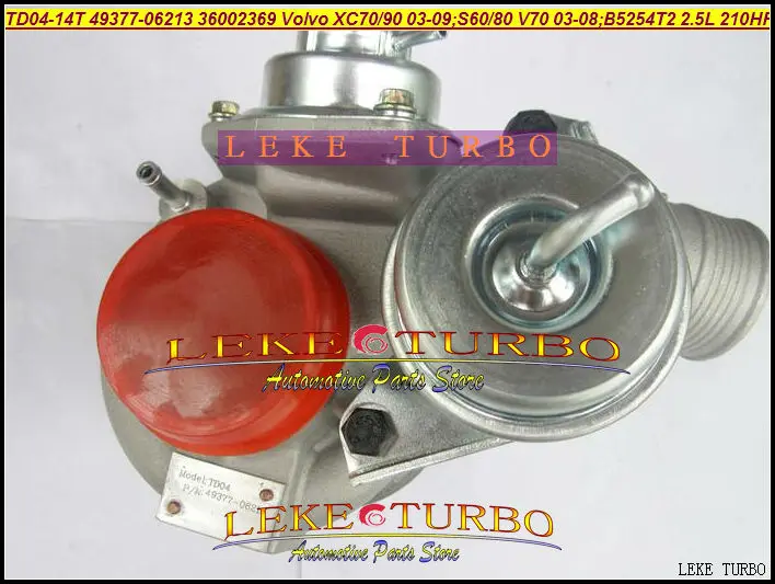 TD04-14T 49377-06213 36002369 Turbo Turbocharger For Volvo XC70 XC90 2003-2009 S60 S80 V70 2003-2008 B5254T2 2.5L 210HP