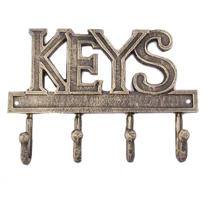 Wall Mounted Key Hook Rustic Western Cast Iron Key Hanger