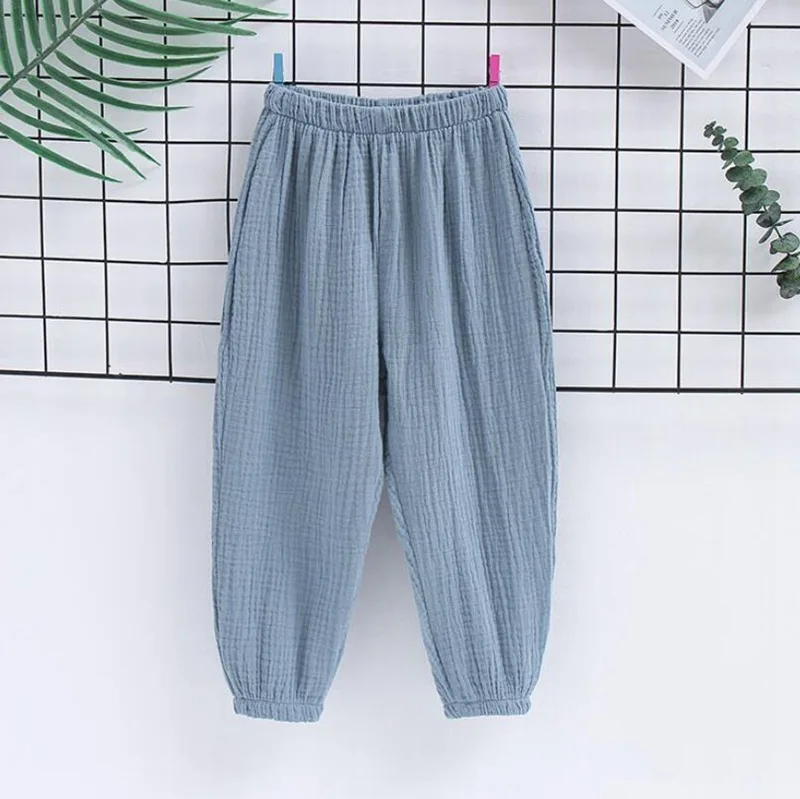 CROAL CHERIE Children Cotton Linen Pants Leggings for Boys Girls Casual Pants Kids Trousers Pants Fashion Trousers For Kids  (12)