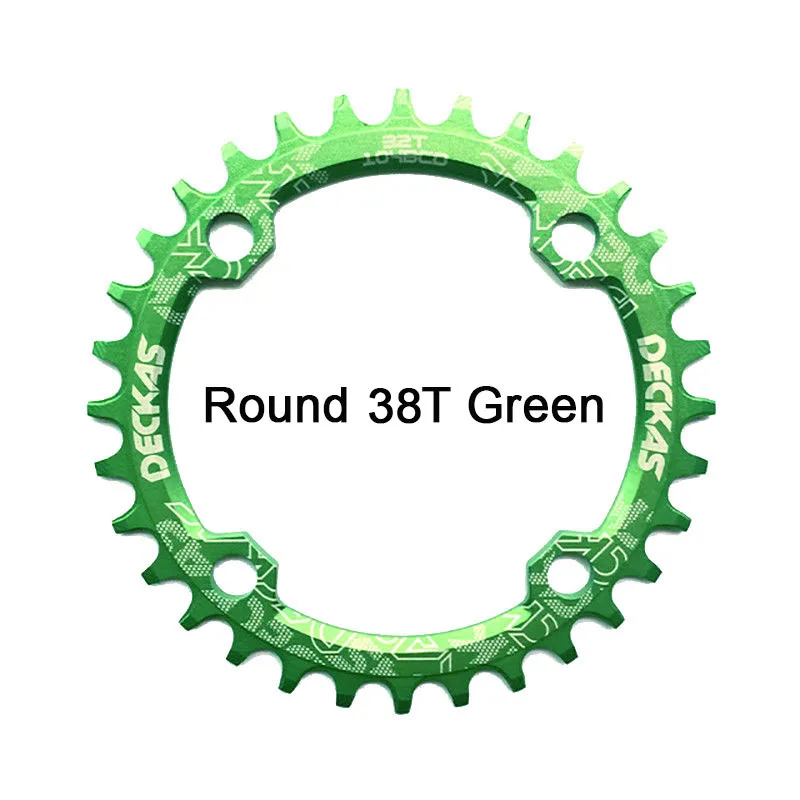 Bike Crank 104BCD Narrow Wide Crankset Single Plate 32T34T36T38T MTB Chainring Bicycle Chainwheel Bike Circle Round Shape (12)