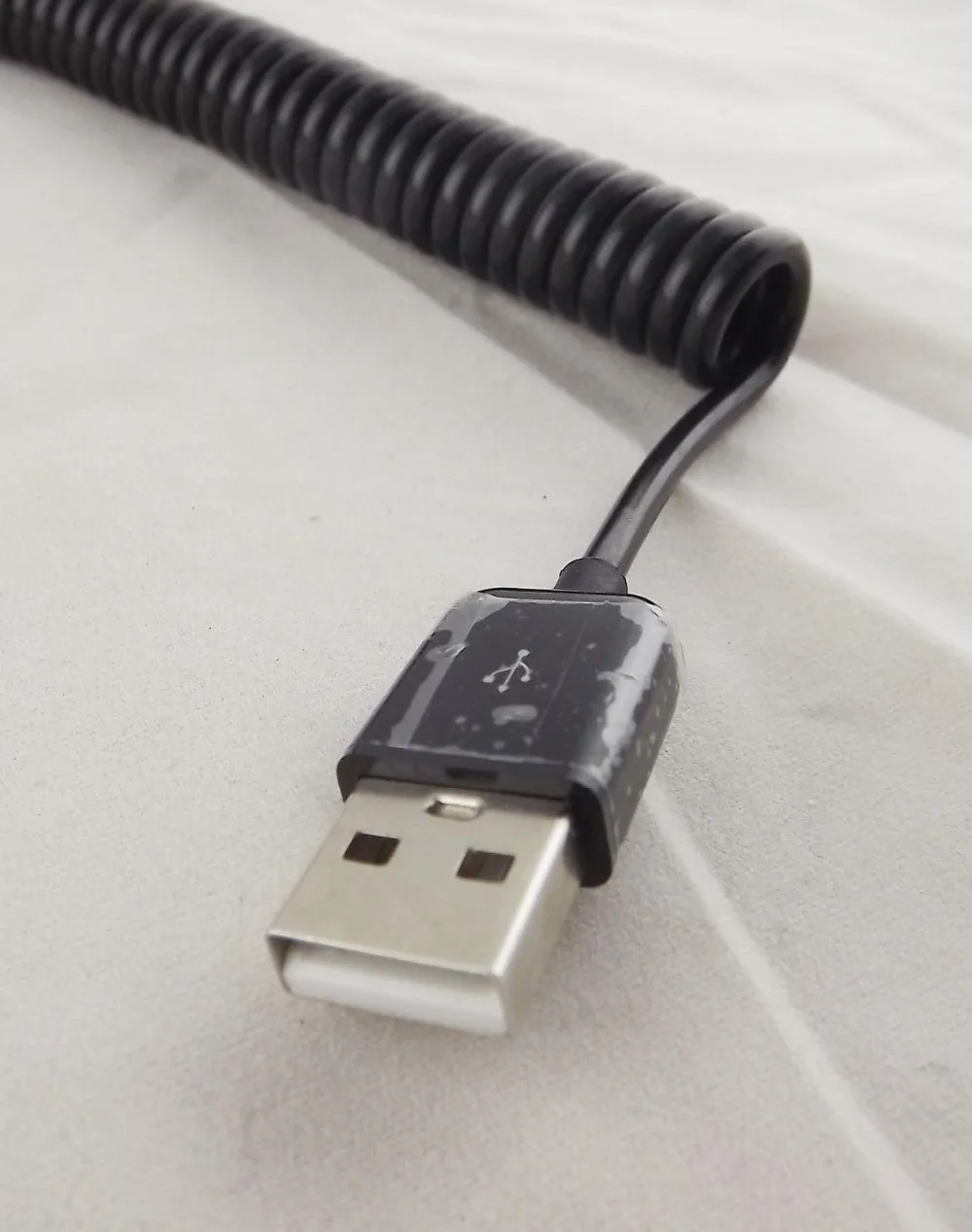 1 шт. USB 3,1 C type Male To 2,0 A Male Спиральный Кабель-адаптер для синхронизации данных черный 3 м