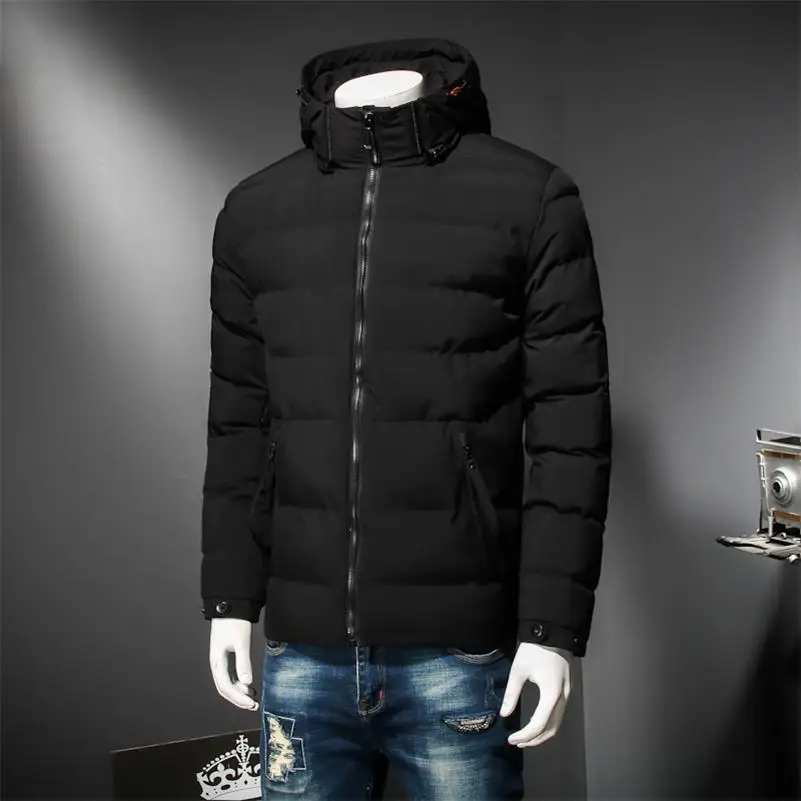 Большие размеры 10XL 8XL 5XL 4XL мужская зимняя куртка теплые мужские пальто модные толстые теплые мужские парки Мужская брендовая одежда в стиле кэжуал большие - Цвет: black