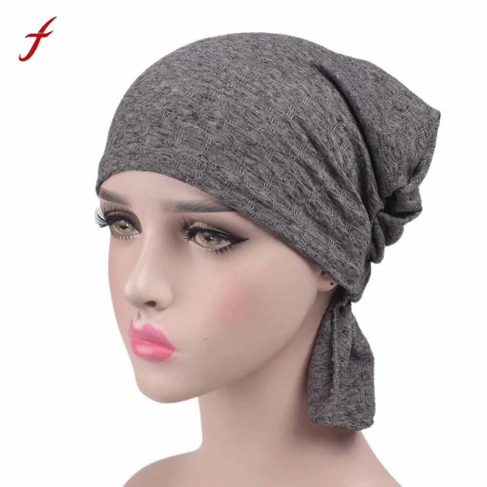 2018 Cancer Chemo Hat Beanie Scarf Turban Cotton Scarf Cap Chemo Hat