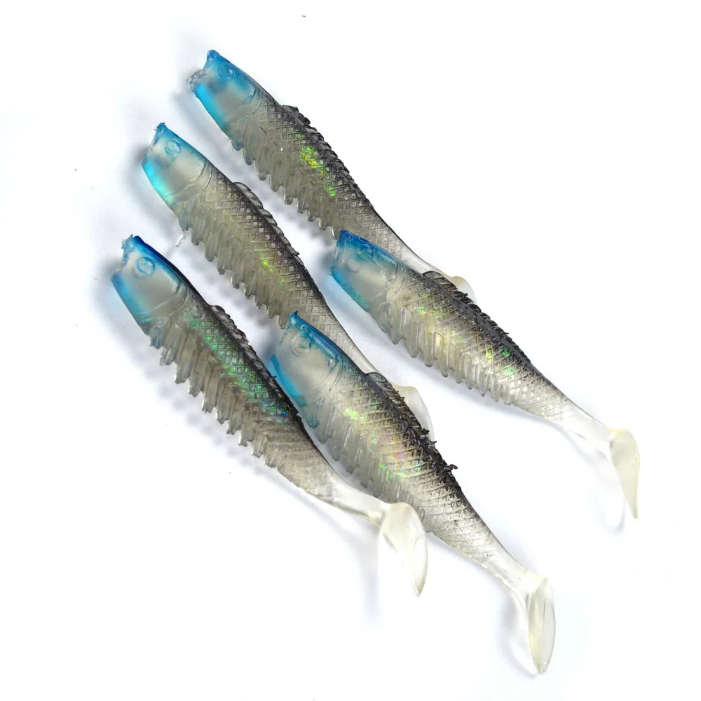 

SF Silicone Soft Lures Worm Fishing Baits Bass Trout Shad Bait Crank Swim Bait