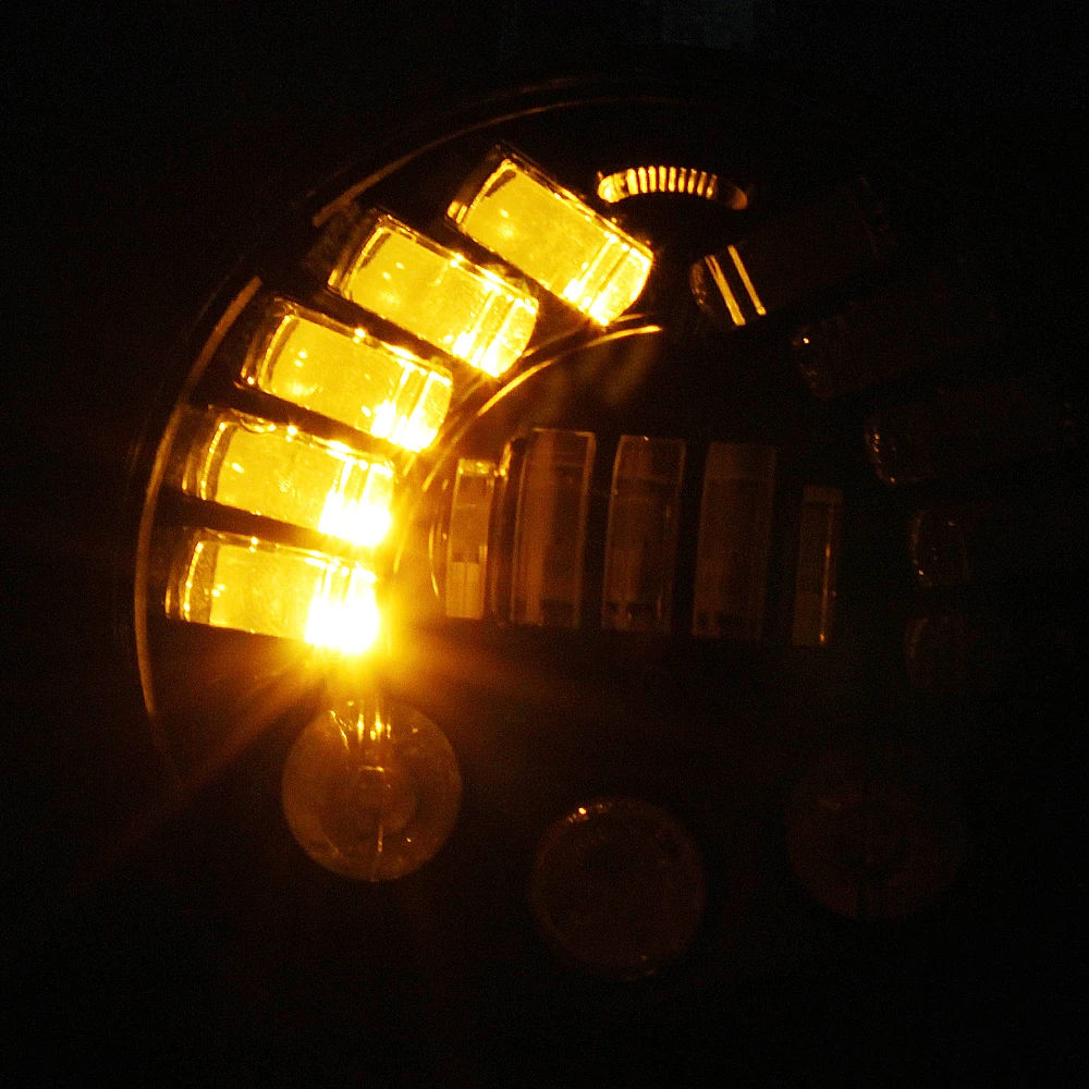 E mark number DOT утвержден " дюймовый светодиодный фонарь для мотоцикла Hi/Lo луч в сборе лампа проектора