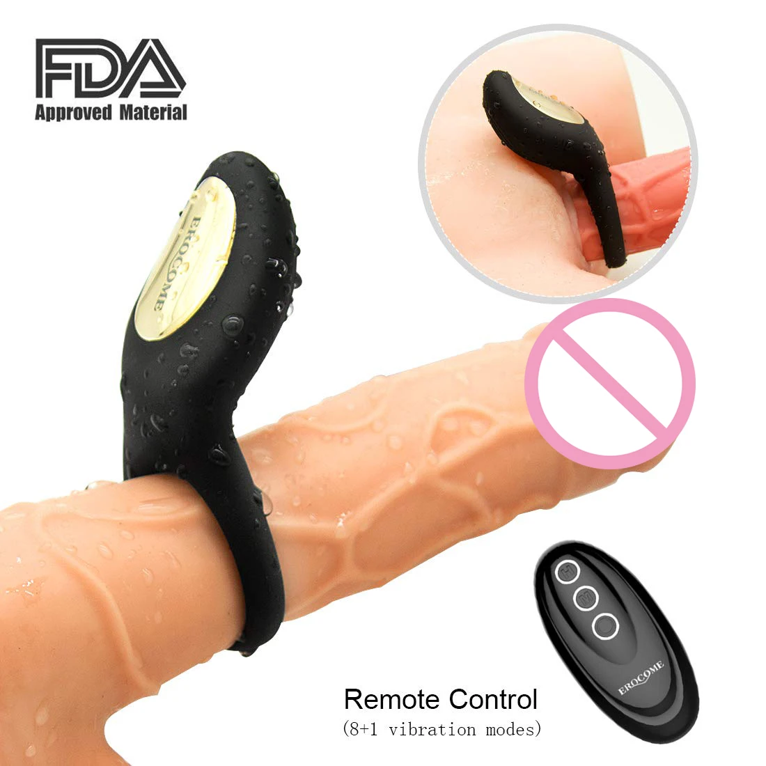 Discover the power of a remote vibrating cock ring for him