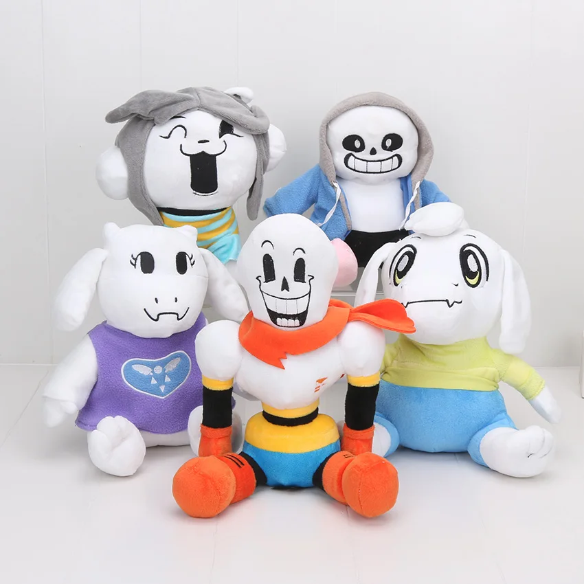 

22-30cm MTT SANS flower Miss Spider Toys dolls Undertale game Sans plush Papyrus Undyne Alphys Asriel Toriel Temmie Frisk Chara
