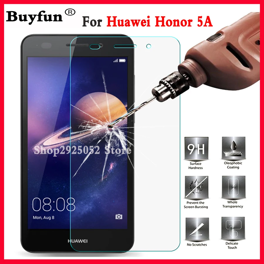 

For Huawei Honor 5A LYO-L21 LYO L21 Y5 II Screen Protector Tempered Glass On Honor 5 A Y6 II Compact 5.0inches Protective Film