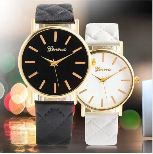 

Dropshipping High Quality black Dial Watch Men Leather strap Waterproof Wristwatch Women Dress Fashion Quartz Movement Saat