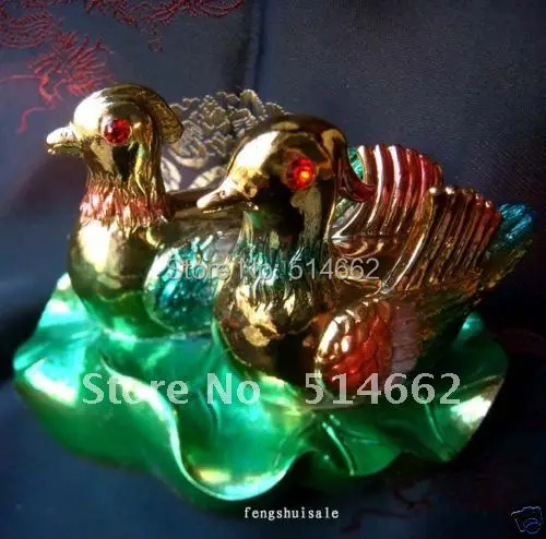 

Feng Shui A PAIR MANDARIN DUCKS LOVE & FIDELITY/Resin MANDARIN DUCKS