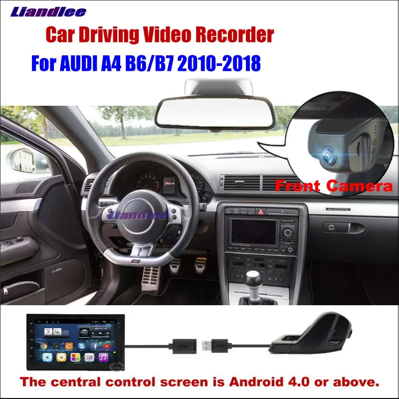 Автомобильный видеорегистратор Liandlee Передняя камера с USB разъемом для AUDI A4 B6 B7 2010