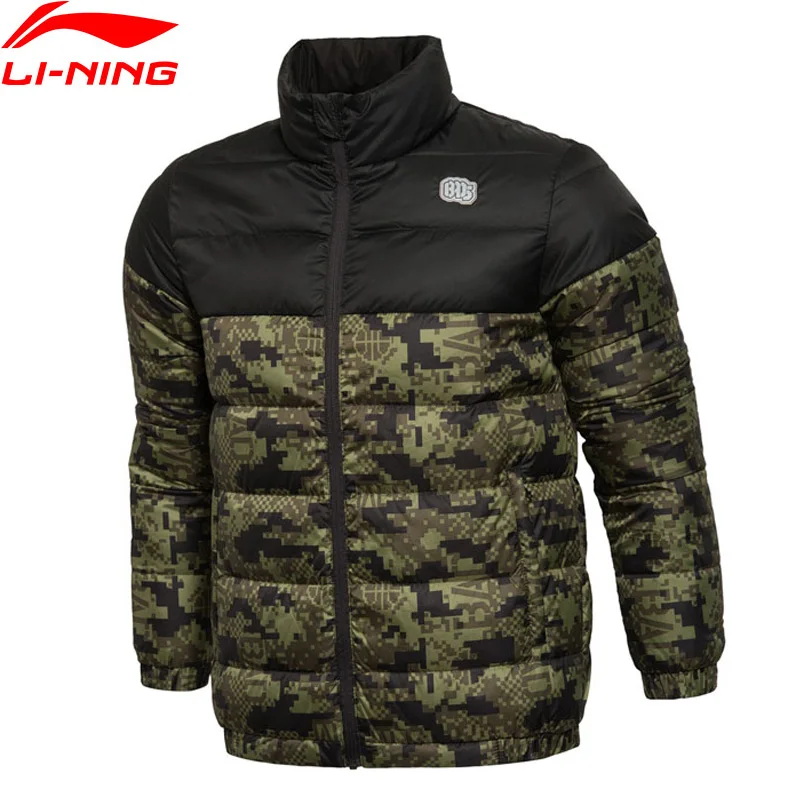 (Clearance)Li Ning Men BAD FIVE Basketball Short Down Coat 90 White
